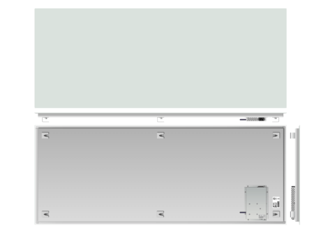 Infrapanel bezrámový - elegantní, dálkově ovládaný termostatem, 1300W, 150 x 60cm
