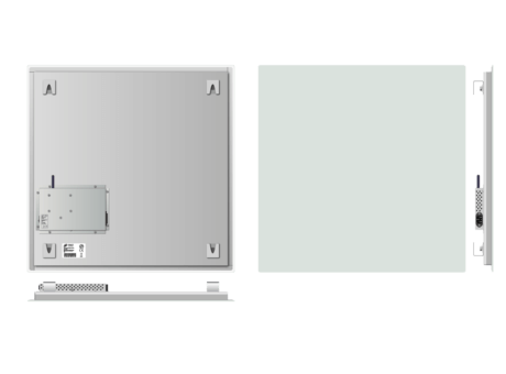 Infrapanel bezrámový - elegantní, dálkově ovládaný termostatem, 500W, 60 x 60cm
