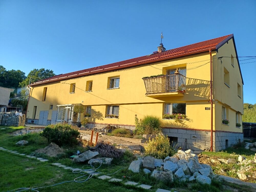 Infrapanely starý rekonstruovaný mlýn Ostrava