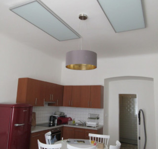 Umístění infrapanelů v pražském bytě Infrapanely v pražském bytě